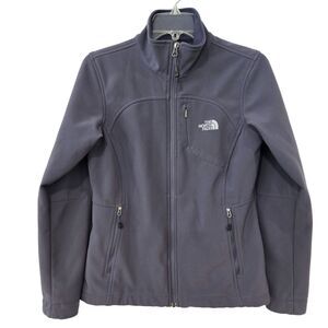 THE NORTH FACE Women's Apex Bionic Soft Shell Jacket Sz SMALL Gray full zip C771